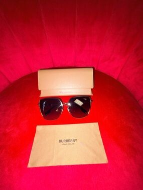 Burberry Alexis 61mm Gradient Irregular Sunglasses